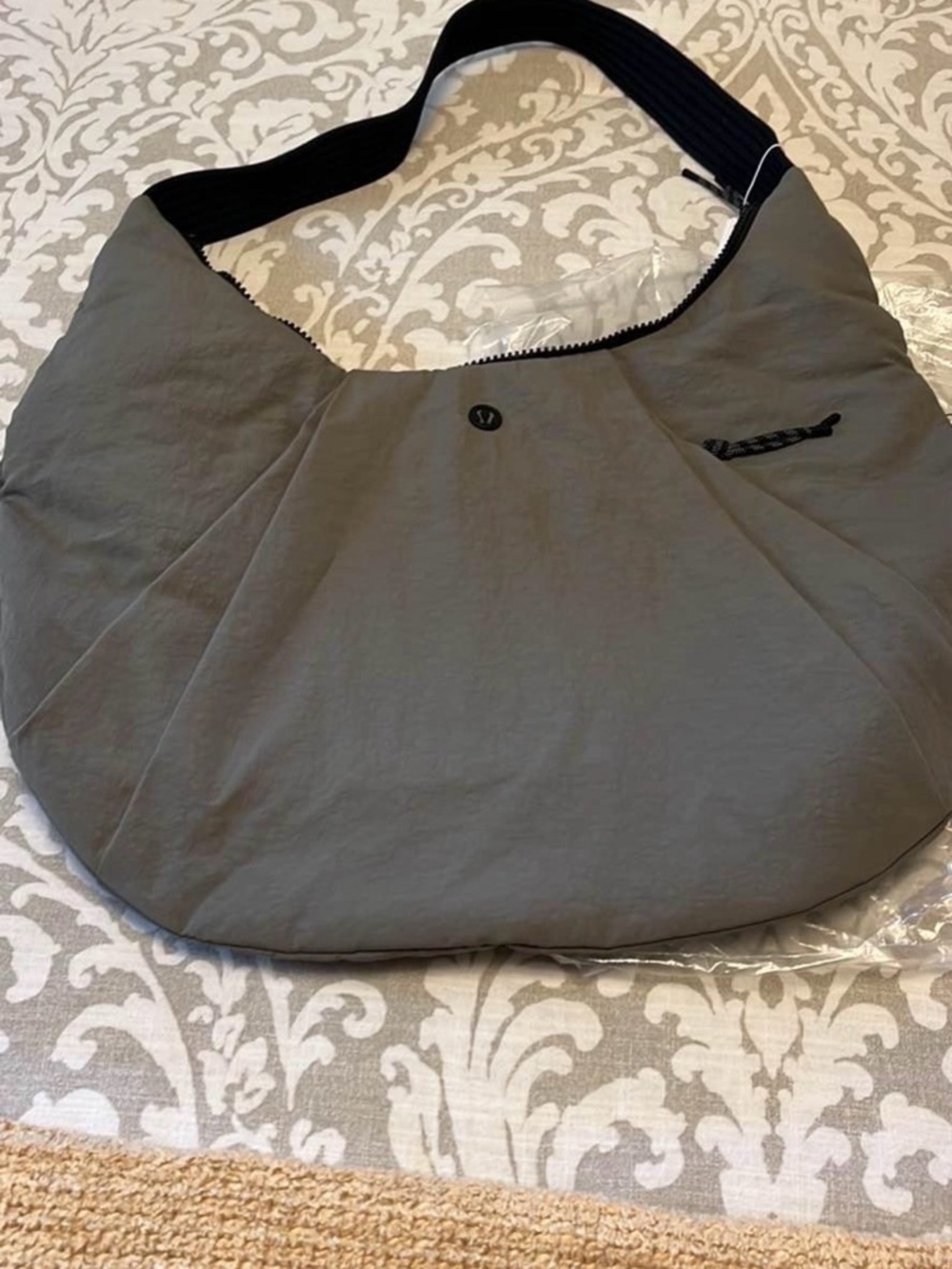 lululemon athletica Gray Crescent Shoulder Bag